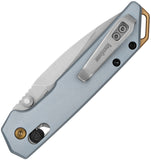 Kershaw Mini Iridium DuraLock Ice Blue Aluminum Folding D2 Steel Pocket Knife 2051