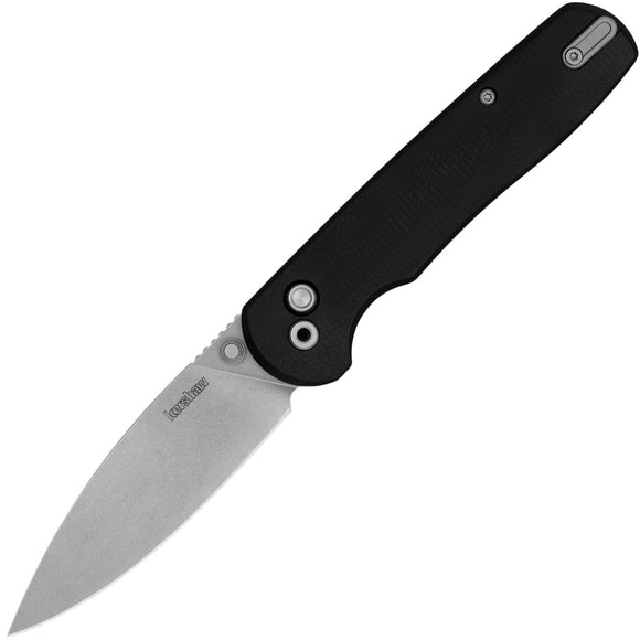 Kershaw Remnant Button Lock Black Micarta Folding D2 Steel Pocket Knife 2054