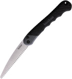 Kershaw Taskmaster Saw Folding Blade Black Handle Push Button Knife Tool 2555