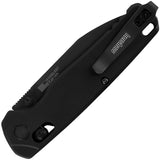 Kershaw Bel Air DuraLock Black Aluminum Folding Serrated MagnaCut Pocket Knife 6105BLKST