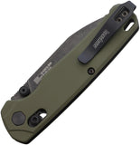 Kershaw Bel Air DuraLock Green Aluminum Folding Black MagnaCut Pocket Knife 6105OLBW