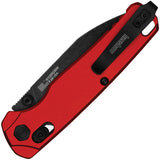 Kershaw Bel Air DuraLock Red Aluminum Folding MagnaCut Pocket Knife 6105RDBW