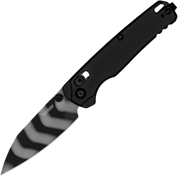 Kershaw Bel Air DuraLock Black Aluminum Folding Tiger Stripe MagnaCut Pocket Knife 6105TS