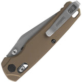 Kershaw Bel Air DuraLock Flat Dark Earth Aluminum Folding MagnaCut Clip Pt Pocket Knife 6106FDE