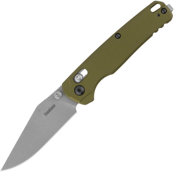 Kershaw Bel Air DuraLock Olive Green Aluminum Folding MagnaCut Clip Pt Knife 6106OL