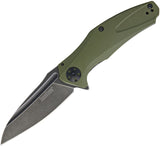 Kershaw Natrix Framelock A/O Olive OD Green G10 Stonewash Folding Knife 7007OLBW