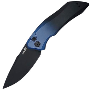 Kershaw Automatic Launch 1 Knife Button Lock Gradient Blue & Black Aluminum MagnaCut Blade 7100GBLUBLK