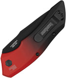 Kershaw Automatic Launch 1 Knife Button Lock Gradient Red & Black Aluminum MagnaCut Blade 7100GRDBLK