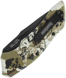 Kershaw Automatic Launch 1 Knife Button Lock Kings Camo Aluminum MagnaCut Blade 7100KC