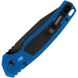 Kershaw Automatic Launch 21 Knife Button Lock Blue Aluminum & Black G10 CPM-M4 Blade 7106BLU