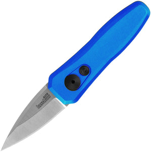 Kershaw Automatic Launch 4 Knife Button Lock Blue Aluminum CPM-154 Blade 7500BLU