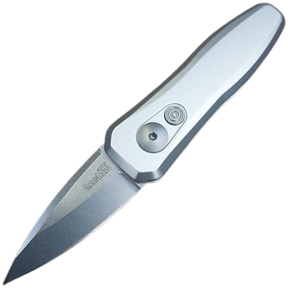 Kershaw Automatic Launch 4 Knife Button Lock Raw Aluminum CPM-154 Blade 7500RAW