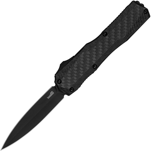 Kershaw Automatic Livewire Knife OTF Carbon Fiber & Aluminum Double Edge MagnaCut Blade 9000DECF