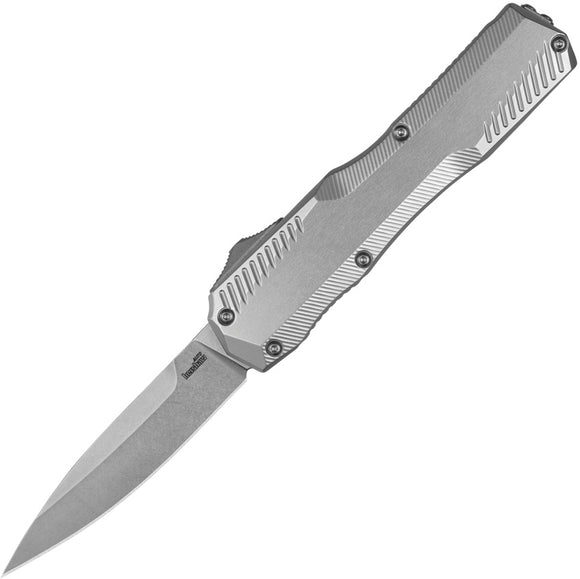 Kershaw Automatic Livewire OTF Knife Raw Aluminum CPM-MagnaCut Blade 9000RAW