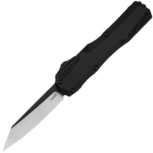 Kershaw Automatic Livewire Knife OTF Black Aluminum MagnaCut Reverse Tanto Blade 9000R