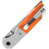 Kansept Knives Warrior Knife Orange G10 & Aluminum Folding D2 Tanto T1005T3