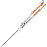 Kansept Knives Warrior Knife Orange G10 & Aluminum Folding D2 Tanto T1005T3
