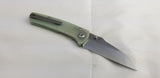 Kansept Knives Main Street Linerlock Jade G10 Folding 154CM Pocket Knife 1015B1