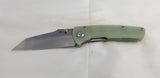 Kansept Knives Main Street Linerlock Jade G10 Folding 154CM Pocket Knife 1015B1