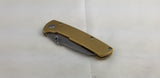 Kansept Knives Main Street Linerlock Brass Folding 154CM Stainless Knife 1015B6