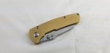 Kansept Knives Main Street Linerlock Brass Folding 154CM Stainless Knife 1015B6