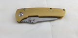 Kansept Knives Main Street Linerlock Brass Folding 154CM Stainless Knife 1015B6