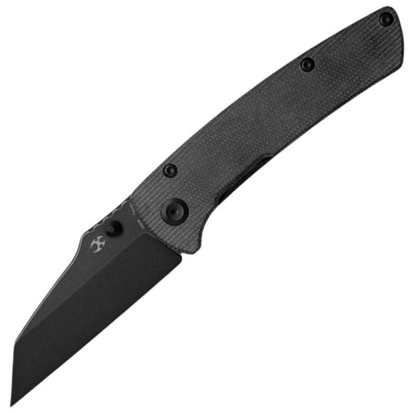 Kansept Knives Main Street Linerlock Black Micarta Folding 154CM Pocket Knife T1015E4