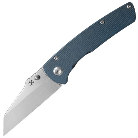 Kansept Knives Main Street Linerlock Blue Micarta Folding 154CM Pocket Knife T1015E5