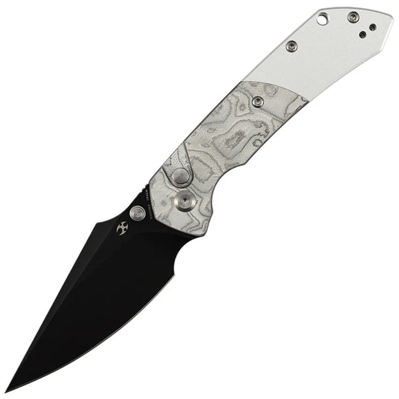 Kansept Knives Fenrir Button Lock Aluminum Foil G10 & Aluminum Folding 154CM Knife T1034B3