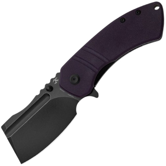 Kansept Knives M+ Korvid Linerlock Purple G10 Folding 154CM Pocket Knife T2030B5U