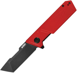 Kubey Avenger Linerlock Red G10 Folding Black D2 Steel Tanto Pocket Knife 104D