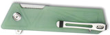 Kubey Avenger Linerlock Jade G10 Folding D2 Steel Tanto Pocket Knife 104E