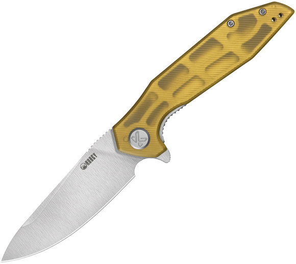 Kubey Nova Linerlock Ultem Folding 14C28N Drop Point Pocket Knife 117N