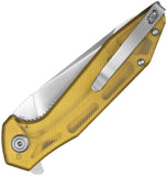 Kubey Nova Linerlock Ultem Folding 14C28N Drop Point Pocket Knife 117N