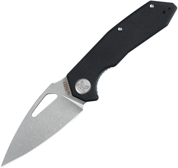 Kubey Coeus Linerlock Black G10 Folding 14C28N Spear Pt Pocket Knife 122U