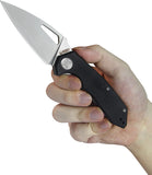 Kubey Coeus Linerlock Black G10 Folding 14C28N Spear Pt Pocket Knife 122U