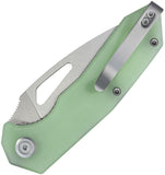 Kubey Coeus Linerlock Jade G10 Folding 14C28N Spear Pt Pocket Knife 122V