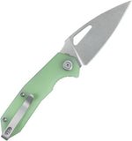 Kubey Coeus Linerlock Jade G10 Folding 14C28N Spear Pt Pocket Knife 122V