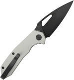 Kubey Coeus Linerlock White G10 Folding 14C28N Spear Pt Pocket Knife 122Z