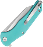 Kubey Flash Linerlock Light Blue G10 Folding San Mai M2 Pocket Knife 158M