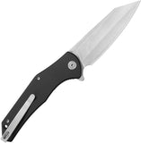 Kubey Flash Linerlock Black G10 Folding San Mai M2 Pocket Knife 158O
