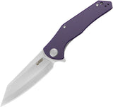 Kubey Flash Linerlock Purple G10 Folding San Mai M2 Pocket Knife 158P
