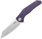 Kubey Flash Linerlock Purple G10 Folding 14C28N Sandvik Pocket Knife 158U