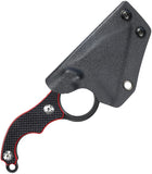 Kubey Hippocam EDC Black & Red G10 D2 Steel Fixed Blade Knife 166A - Kubey Sale