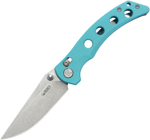 Kubey Hound Crossbar Lock Tiffany Blue G10 Folding 14C28N Clip Pt Pocket Knife 172C