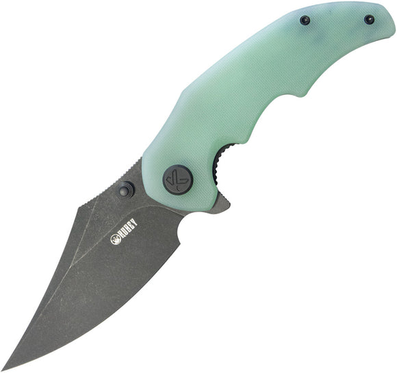 Kubey Ceto Linerlock Jade G10 Folding 14C28N Clip Point Pocket Knife 181F