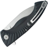 Kubey Timberwolf Linerlock Black G10 Folding 14C28N Kukri Pocket Knife 208D