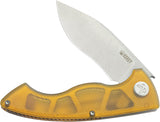 Kubey Timberwolf Linerlock Ultem Folding 14C28N Kukri Pocket Knife 208E