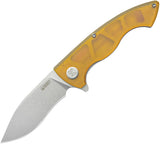 Kubey Timberwolf Linerlock Ultem Folding 14C28N Kukri Pocket Knife 208E