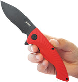 Kubey Timberwolf Linerlock Red G10 Folding 14C28N Kukri Pocket Knife 208I